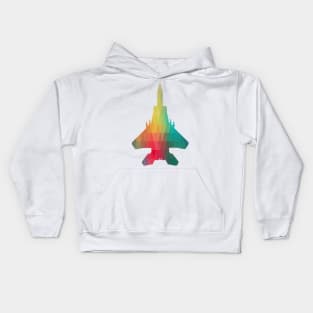 Rainbow jet Kids Hoodie